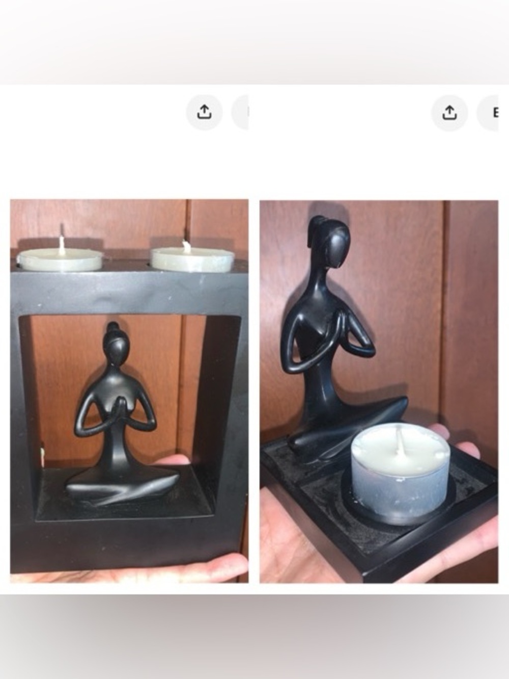 SALE!! Yoga tealight set for meditation or ritual.   4